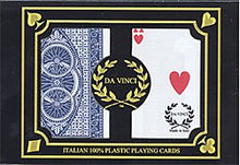 Load image into Gallery viewer, Da Vinci Ruote, Italian 100% Plastic Playing Cards, 2 Deck Poker Size Set, Regular Index, W/2 Cut Ca
