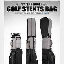 Load image into Gallery viewer, ZZXUAN Golf Pencil Bag Lightweight Waterproof Golf Stand Bag with Stand and Strap for Easy Carrying of Golf Bag for Men Women (Color : Black, Size : 32x33x129cm)
