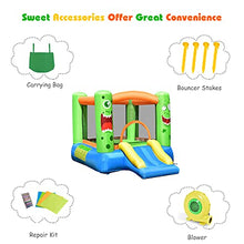 Load image into Gallery viewer, Costzon Inflatable Bounce House, Jumper Castle with Slide, Basketball Rim, Oxford Mesh Wall, Bouncy House for Kids Indoor Outdoor, Including Carrying Bag, Repair Kit, Stakes (with 480W Air Blower)
