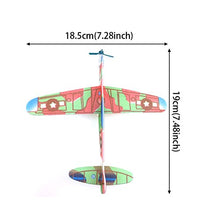 Load image into Gallery viewer, LOHONER Mini Foam Handmade Throwing Flying Airplane Glider DIY Assembly Model Kid Toy
