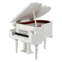 Load image into Gallery viewer, White Piano Toy, with Bench and Case Musical Model Miniature Piano Model, Mini Decoration Furniture Accessories for Birthday Gift Toys
