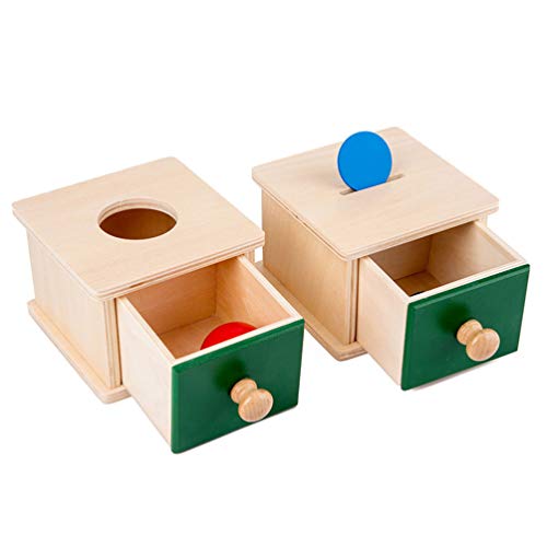 TOYANDONA Wooden Kids Educational Toys Exercise Hand- Eye Coordination Toys for Kids Children ( Coin Boxes Style )