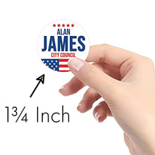 Load image into Gallery viewer, Personalized Political Campaign Vote for Stickers - USA Flag Theme - Customize 1000 Round Circles
