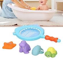 Load image into Gallery viewer, Baby Fishing Bath Toys, Soft to The Touch Smooth and Safe Edges Floating Fishing Bath Toys Vivid Cartoon Modeling for Bathroom for Home(Small Shark Five-Piece Set)

