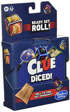 Load image into Gallery viewer, Hasbro Gaming Clue Diced Game, Easy to Learn Game, Quick Game, Portable Travel Game, Travel Game, Family Board Game, Fast Game for Kids Ages 8 and Up
