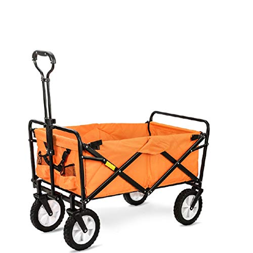 Outdoor Camping Car Supermarket Fishing Shopping Portable Trolley Home Four-Wheel Folding Shopping Cart (Color : C)