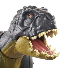 Load image into Gallery viewer, Jurassic World Toys Slash N Battle Scorpios Rex Action &amp; Sound Dinosaur Figure Camp Cretaceous with Movable Joints, Slashing &amp; Tail Whip Motions &amp; Roar Sound, Kids Gift Ages 4 Years &amp; Up , Gray
