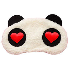 Load image into Gallery viewer, JQWGYGEFQD Cute Panda face Eye Travel Sleep mask Sleep Shade Cover upholstered Seating Put Song Sili Halloween Party Rubber Latex Animal mask, Novel Ha ( Color : C-1 )
