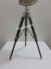 Load image into Gallery viewer, Vintage Table TOP Globe with Brown Tripod Stand COLLECTABLE Nautical
