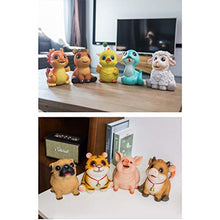 Load image into Gallery viewer, DZWYC Piggy Bank Zodiac Full Set Money Bank, Synthetic Resin Piggy Bank ?Mascot Ornaments Gift Coin Bank Approximately 1000 Coins Piggy Bank Kids (Color : Rat)
