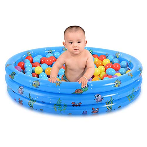 Family Swimming Pool, Snap Padding Pool, Round Inflatable Paddling Pools Kids Paddling Pool for Boys Girls Outdoor Water Fun,100cm