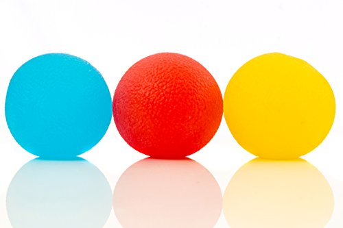 IMPRESA Stress Relief Balls (3-Pack) - Tear-Resistant, Non-Toxic, BPA/Phthalate/Latex-Free (Colors as Shown) - Perfect for Kids and Adults - Squishy Relief Toys for Anxiety, ADHD, Autism and More