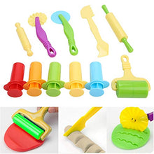 Load image into Gallery viewer, Color Clay Tool Set, Baby 11Pcs DIY Plastic Mud Dough Modeling Kit Manufacturing Machine Plasticine Mold Play Set Educational Art Crafts Accessories for Toddlers Children
