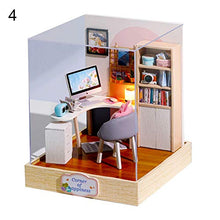 Load image into Gallery viewer, Shuohu DIY Building Kits Doll House LED 3D Wooden Bedroom Living Room Model Kids Toy with Cover - 2#
