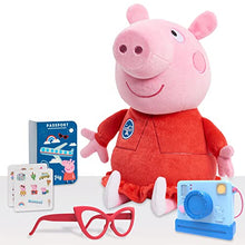 Load image into Gallery viewer, Peppa Pig 13.5-Inch Tourist Peppa Pig Plush, Super Soft &amp; Cuddly Stuffed Animal, Amazon Exclusive, by Just Play
