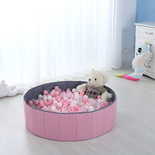 Load image into Gallery viewer, PlayMaty Kids Ball Pit - Folding Portable Baby Play Ball Pool (Balls Not Included) Double Layer Oxford Cloth Not Need to Inflate Stable Ball Pool for Toddler (Pink)
