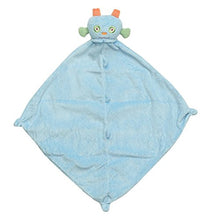 Load image into Gallery viewer, Angel Dear Monster Blankie &amp; Ring Rattle Set. Blue Robot
