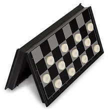 Load image into Gallery viewer, Yellow Mountain Imports 2 In 1 Travel Magnetic Chess And Checkers   12.5&quot;
