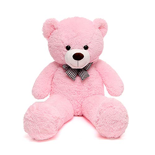 Moris Mos Pink Teddy Bear Soft Stuffed Bear Animals Plush Toy For Girlfriend Kids
