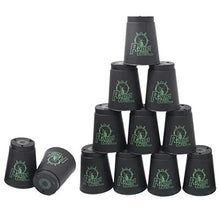 Load image into Gallery viewer, 12 Pack Sports Stacking Cups, Quick Stack Cups Set Training Game for Travel Party Challenge Competition, Black
