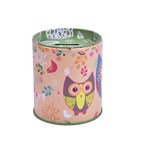 Welecom Owl Piggy Bank Tinplate Piggy Bank Children's Gifts Kid Gift Money Box