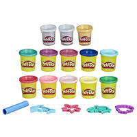 Play-Doh Mermaid Theme 13-Pack of Non-Toxic Modeling Compound with Sparkle and Metallic Colors Plus 5 Tools (Amazon Exclusive)