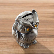 Load image into Gallery viewer, SUPVOX Piggy Bank Animal Coin Bank Owl Figure Zinc Alloy Saving Pot Desktop Ornament Children Friends Birthday Present 2020 New Year Gifts
