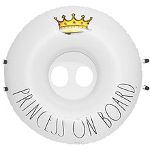 Load image into Gallery viewer, Rae Dunn Toddler Float with Canopy by CocoNut Float Princess on Board Theme - Child Sized Inflatable Raft &amp; Durable Water Toy - Stable Ride-On for Summer Parties &amp; Swim Events
