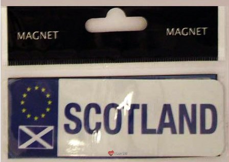 I LUV LTD Scotland Euro Flag Strip Magnet