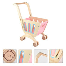 Load image into Gallery viewer, PRETYZOOM Children Simulated Shopping Cart Toy Children Supermarket Cart Toy (Pink) Home Ornaments
