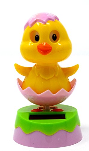 Solar Powered Dancing Chick in Pink Egg