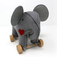 Jack Rabbit Creations  Felt Rolling Toy Elephant