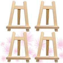Load image into Gallery viewer, NUOBESTY Mini Solid Wood Easels Painting Storage Holder Calendar Display Rack for Home Store Art Gallery,4Pcs
