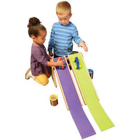 Constructive Playthings Race and Roll Ramps with Varied Coverings, for Ages 3 and up