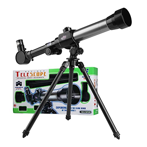 HONPHIER Kids Telescopes 20X-30X-40X Adustable Childrens Science Astronomical Telescope for Kids Beginners Astronomy Stargazing, with Tripod Toy Set