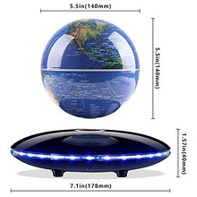 Load image into Gallery viewer, RUIXINDA Levitating Globe,Cool Gadgets Magnetic Globes Floating Globe World Map Office Decor with LED Light Base,Cool Tech Gift for Men Father Boys Boss
