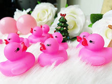 Load image into Gallery viewer, Sohapy Mini Rubber Set Baby Shower Rubber Ducks Squeak Fun Baby Yellow Rubber Bath Toy Float Fun Decorations for Shower Birthday Party Favors Cupcake Topper Carnival Game Gift (100Pcs Pink Duck)

