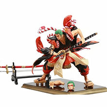 Load image into Gallery viewer, YANGENG ONE Piece GK Roronoa Zoro 9 Inches Interchangeable Head Fighting Position Anime Character Model PVC Figure Statue Digital Doll Garage Kits Collection Ornaments Decorations New Year&#39;s Gift
