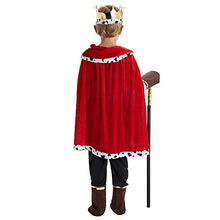 Load image into Gallery viewer, lontakids Boys Prince Charming Costume Prince King Cosplay Outfit Set for Halloween Christmas Party (Prince/King, Large)
