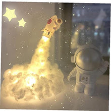 Load image into Gallery viewer, Led Colorful Clouds Astronaut Lamp with Rainbow Effect as Children&#39;s Night Light Creative Birthday Gift Lamp Home Decoration
