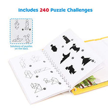 Load image into Gallery viewer, Vanmor 368 Solution Travel Tangram Puzzle with 2 Set Magnetic Plate &amp; 240 Solution Travel Tangram Puzzle with 3 Set Magnetic Tangram
