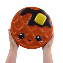 Load image into Gallery viewer, Ganjiang 10 Inches Giant Chocolate Waffle Cake Squishy Toys Jumbo Soft Slow Rising Collection Gift Stress Relief Toy
