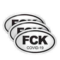 DESTINATION FCK COVID-19 Sticker - 3 Pack