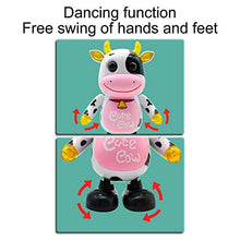 Load image into Gallery viewer, Plastic Robot Cow Toy, Dancing Cow Toy, Flashing Electric Musical Singing Birthday Gift Holiday Gifts for Kids over 3 Years Old Christmas Gift
