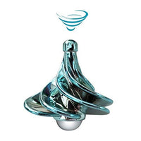 Wind Gyro Spinning Top,Portable Wind Blow Turn Gyro Desktop Decompression Toys,Stress Relief Toy(Romantic Blue)