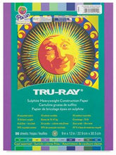 Load image into Gallery viewer, Pacon Tru-Ray Construction Paper, 18-Inches by 24-Inches, 50-Count, Purple (103083)
