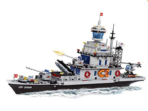 General Jims Military Building Blocks - WW2 Navy Coast Guard Battleship Boat Building Blocks Toy Building Set