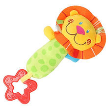 Load image into Gallery viewer, Baby Toys, Non-Toxic Cotton Blend Material Cartoon Animal Shape Skin-Friendly Soft Handhold Baby Rattle Hand Grab, for Infant Baby
