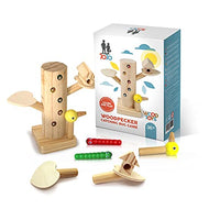 JOJO Fine Motor Skills Toy for Toddlers Montessori Wooden Toys Magnetic Bird Toy Set Woodpecker Catching Bug Game for Boy and Girl Early Preschool Learning Toys Educational Gift 2 3 4 5 Years Old
