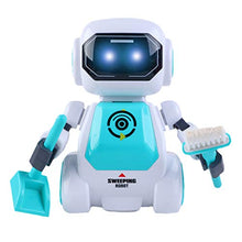 Load image into Gallery viewer, TOYANDONA Walking Dancing Robot Toys Singing Robot with Musical and Colorful Flashing Lights for Toddler Blue

